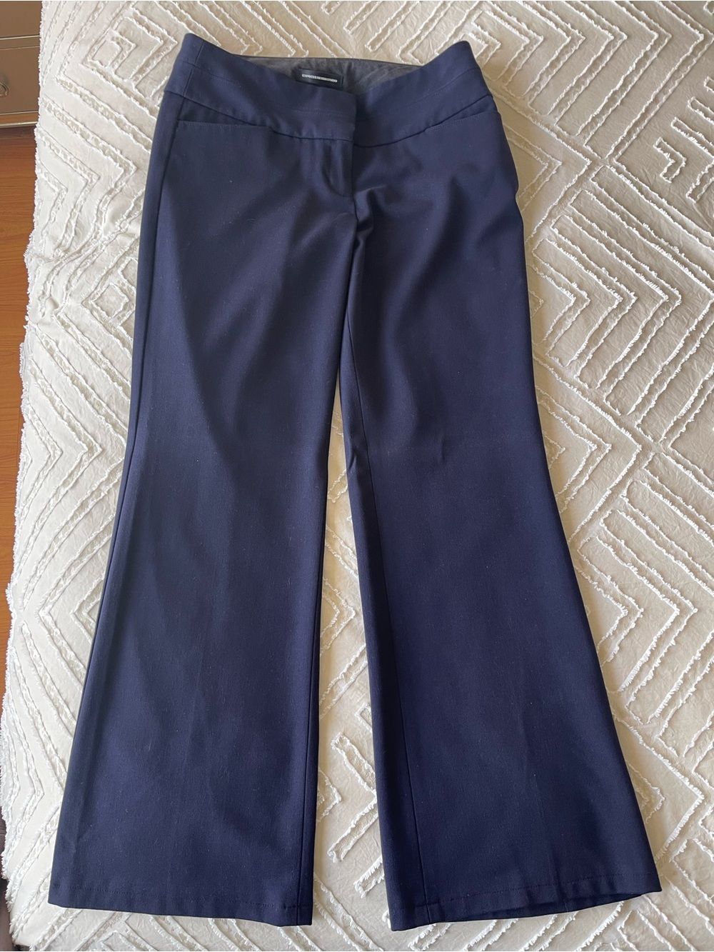Express Design Studio Women’s Dress Pants Size 2 Navy Wide Leg Career
